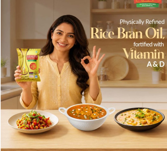 Health Guard Rice Bran Oil, 15 ltr